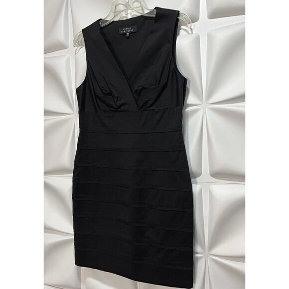 Robert Rodriguz Sz 8 V-Neck Surplice Sheath m Stretch Pencil Dress - Picture 8 of 14